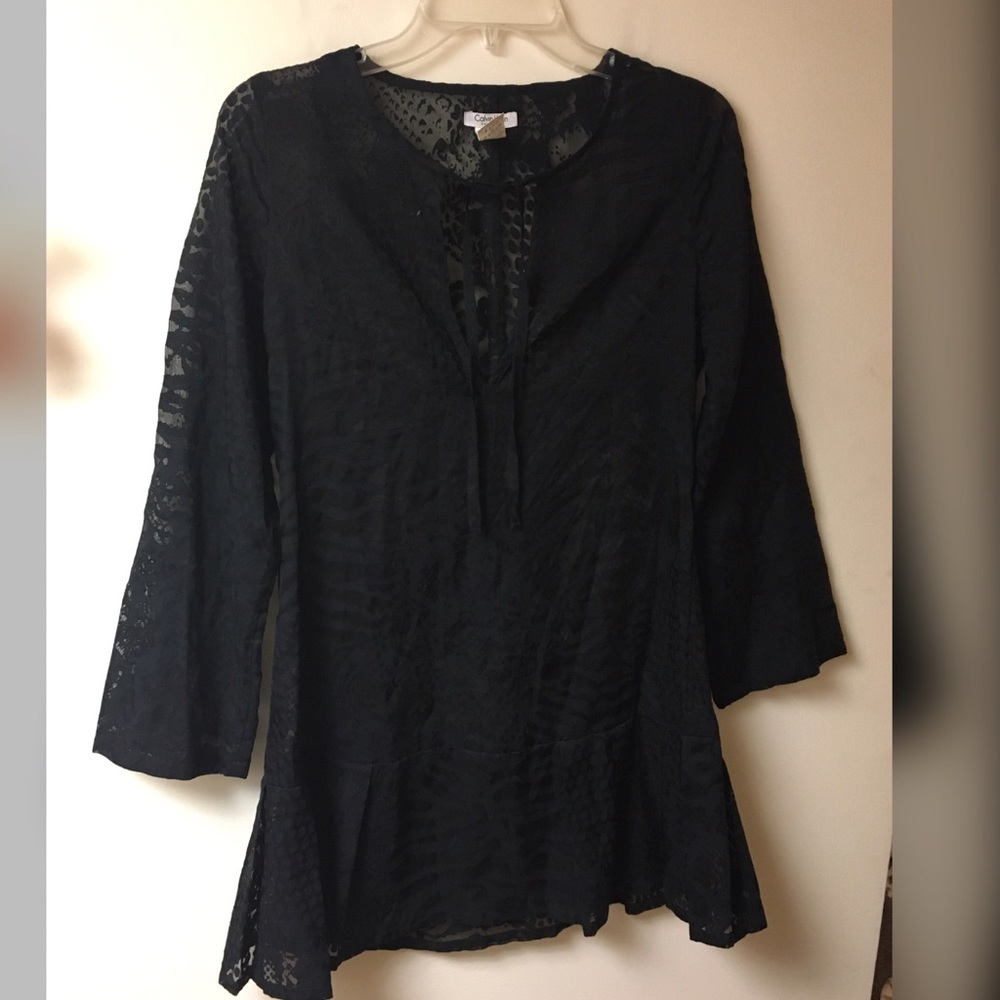 Calvin Klein Black Cover Up Dress
